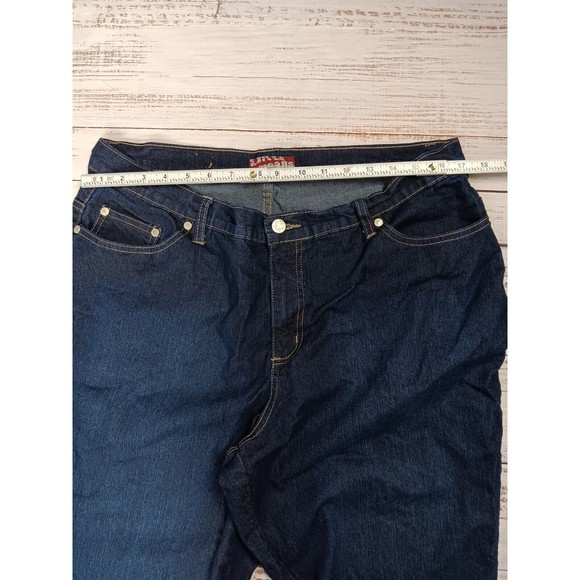 UKA JEANS women's 18A blue jeans pants High Rise Cotton Blend Stretch - Picture 5 of 8